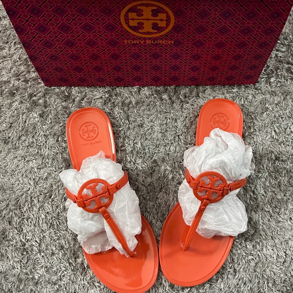 SOLD- Tory Burh Mini Miller Jelly Thong Sandals